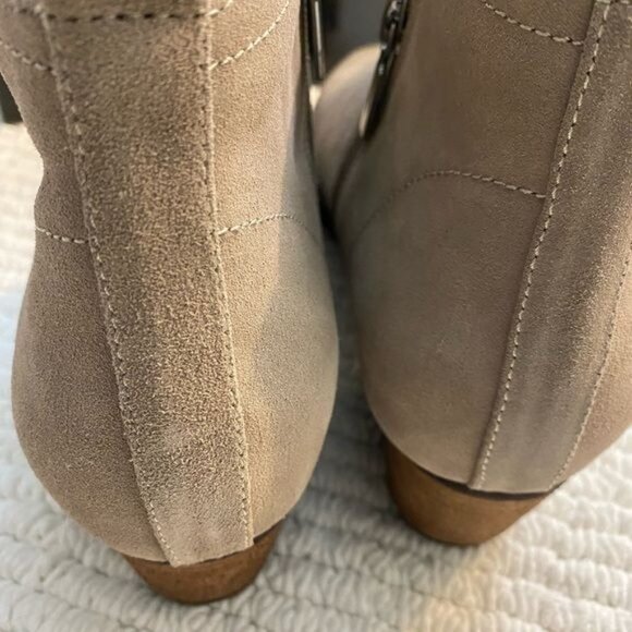 Aqua College Booties Mushroom Suede Upper Leather Waterproof Side 11 Womens - Picture 3 of 13